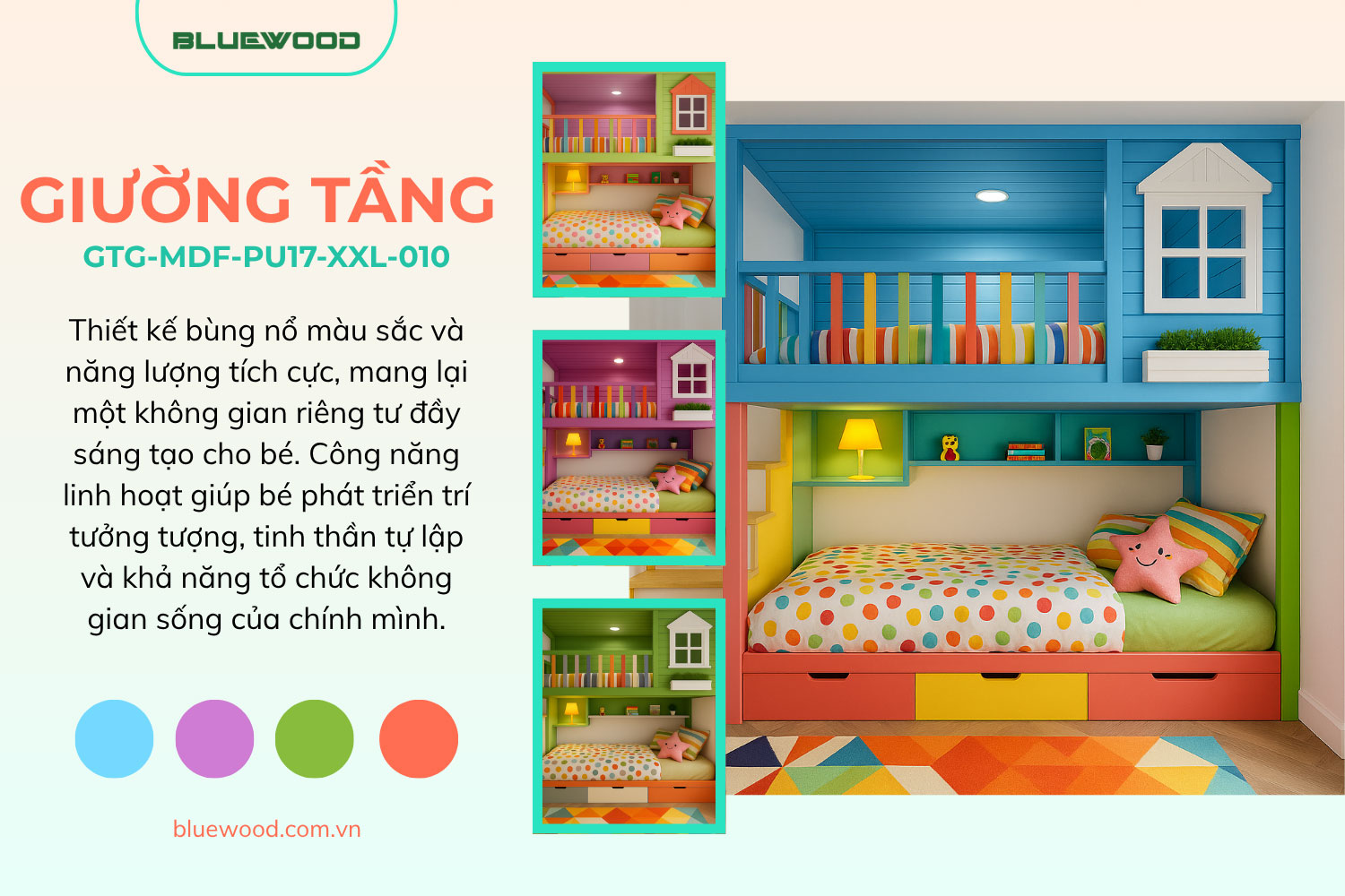 Giường tầng GTG-010