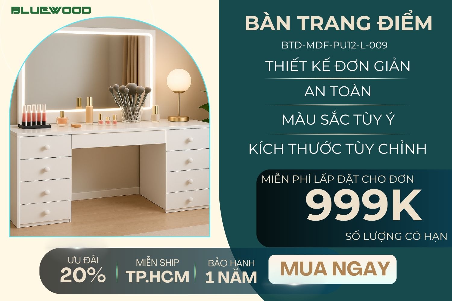Bàn trang điểm BTD-009