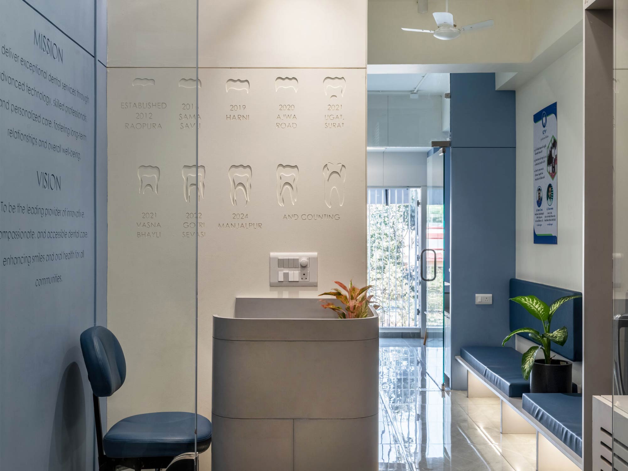 Khu vực tiếp đón: Điểm chạm đầu tiên của trải nghiệm