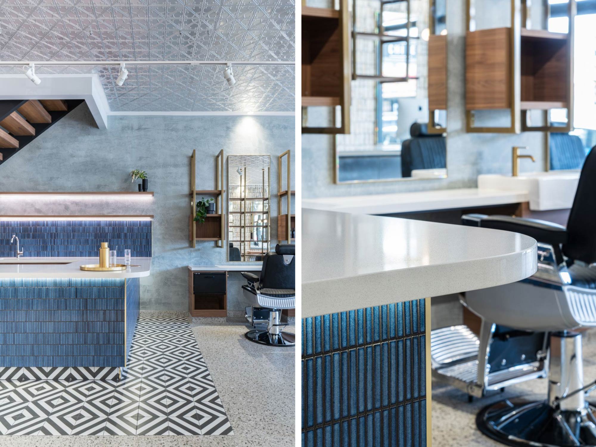 Thiết kế nội thất salon tóc Chiseled Hair