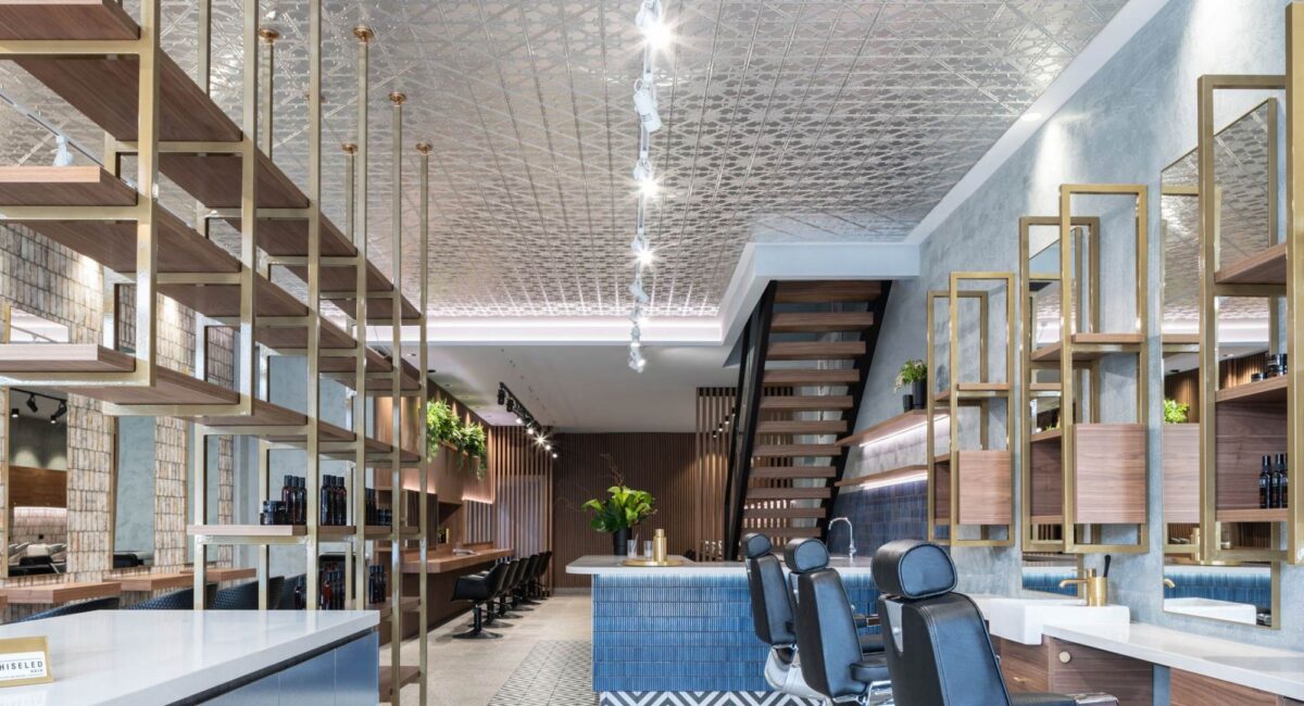 Thiết kế nội thất salon tóc Chiseled Hair