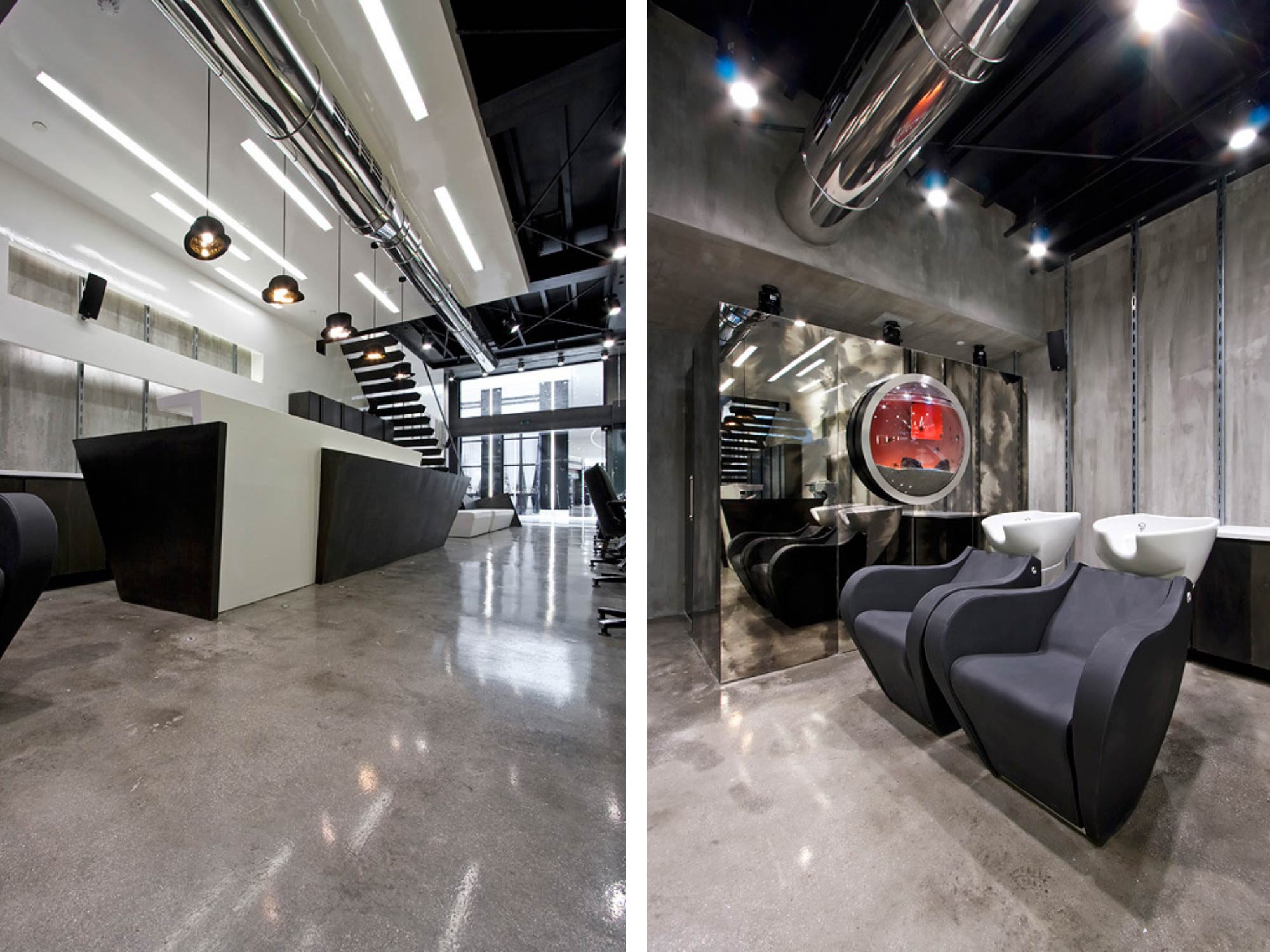 Thiết kế nội thất salon tóc Golden Hall Hair