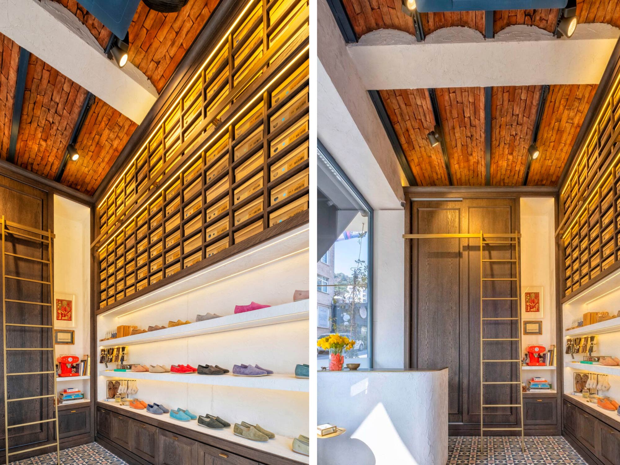 Thiết kế nội thất shop giày dép Figg Store