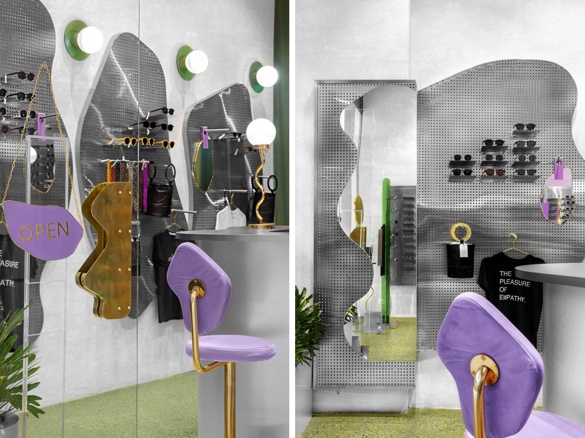 Thiết kế nội thất shop mắt kinh Breathe’s