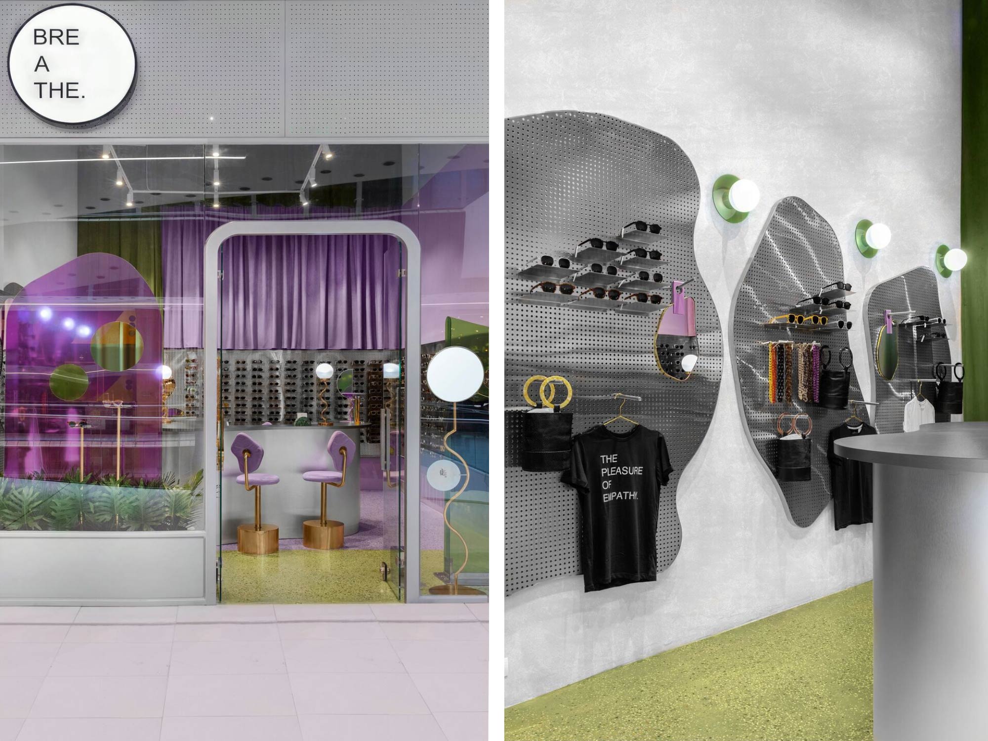 Thiết kế nội thất shop mắt kinh Breathe’s