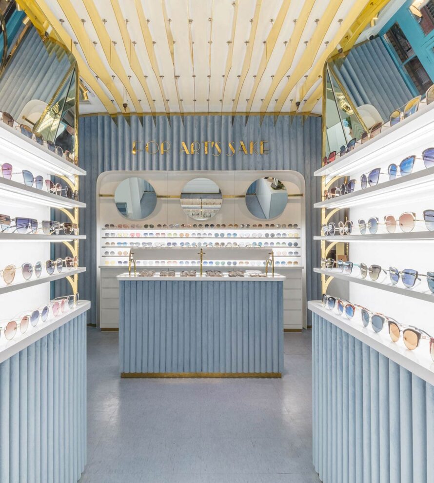 Thiết kế nội thất shop mắt kính Covent Garden