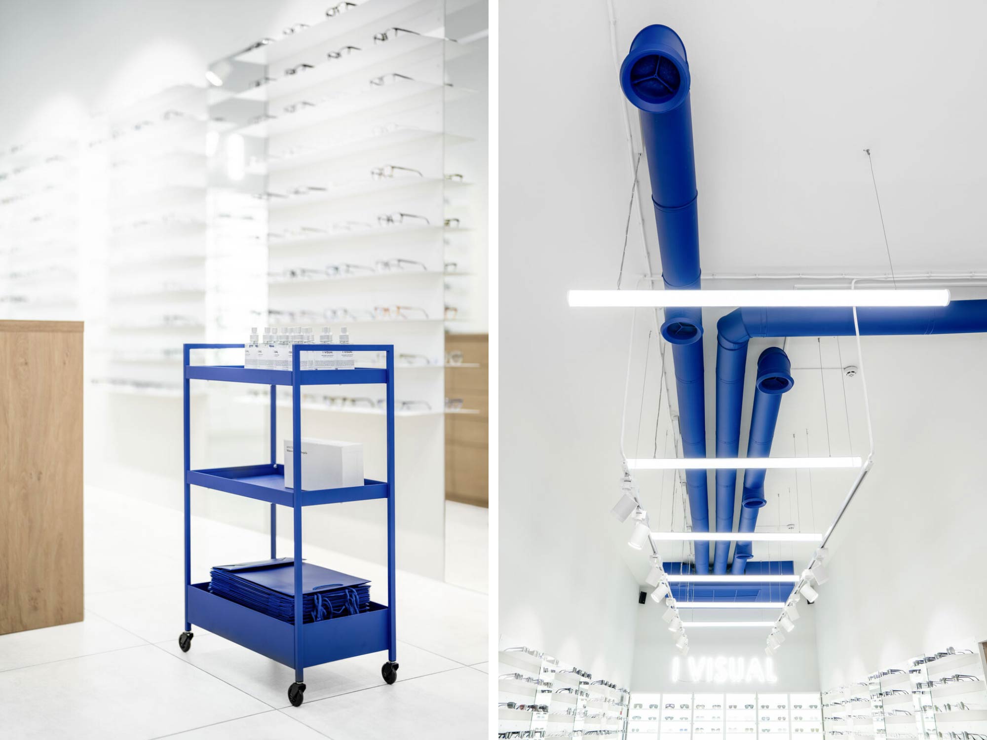 Thiết kế nội thất shop mắt kính I Visual