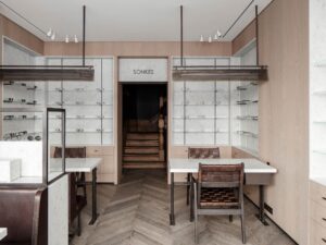 Thiết kế nội thất shop mắt kính Lionel Sonkes