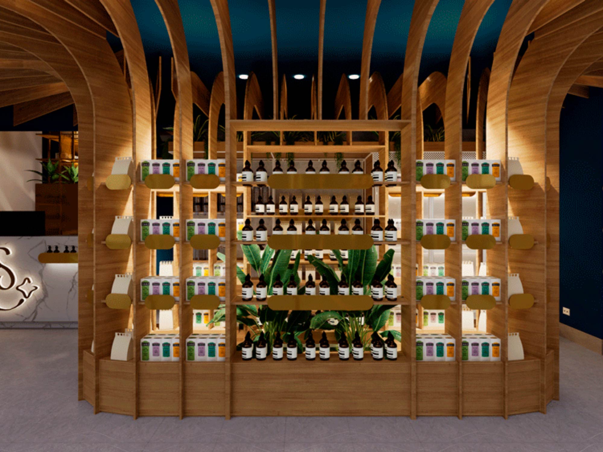 Thiết kế nội thất siêu thị mini Essencional