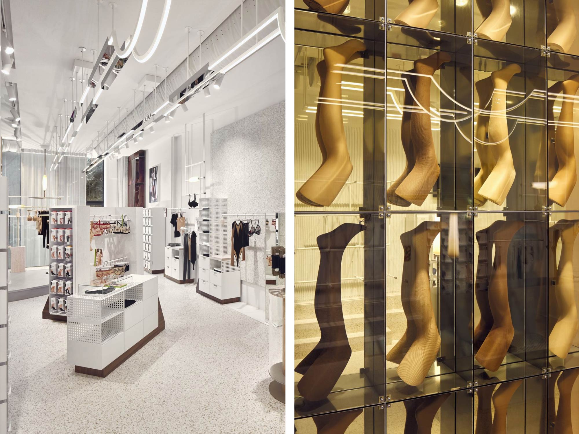 Thiết kế nội thất cửa hang đồ lót Wolford