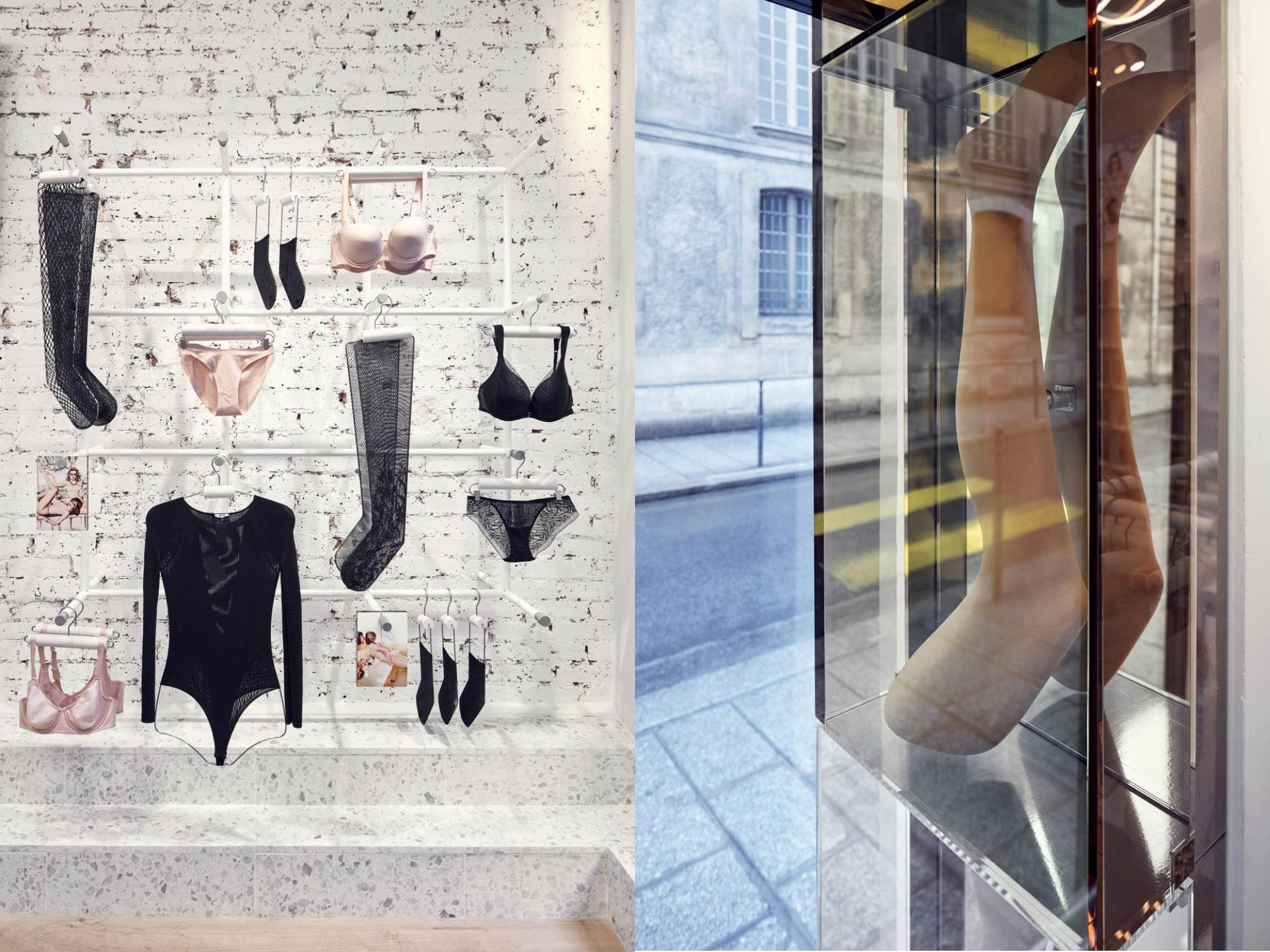 Thiết kế nội thất cửa hàng đồ lót Wolford Paris 76