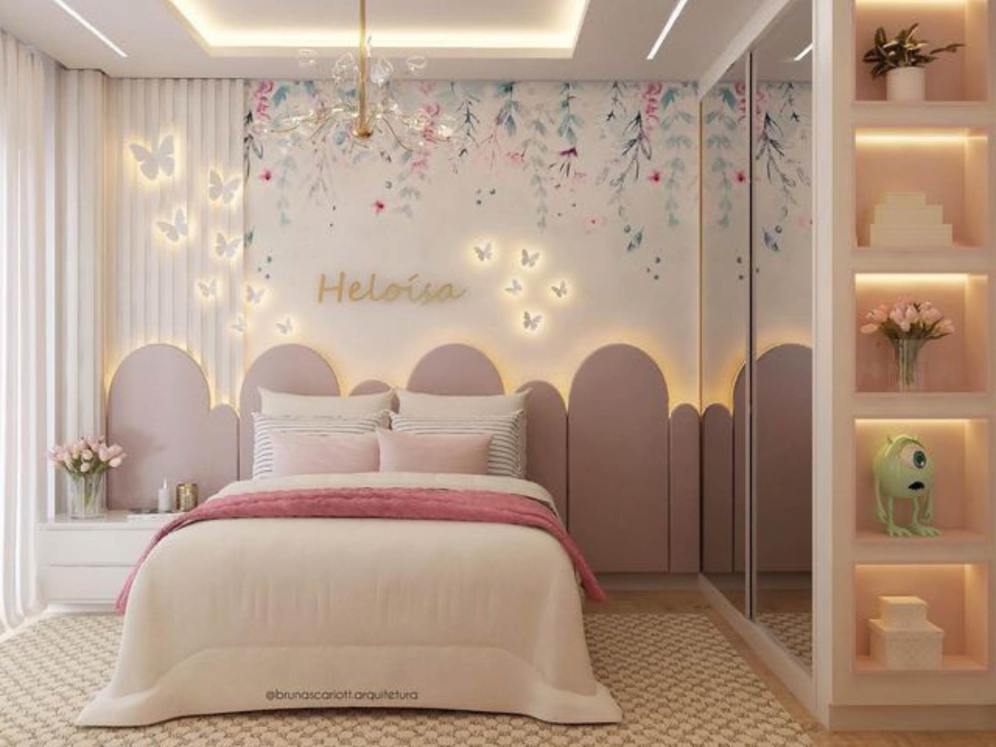Thiết kế phòng ngủ cho bé gái 10 tuổi