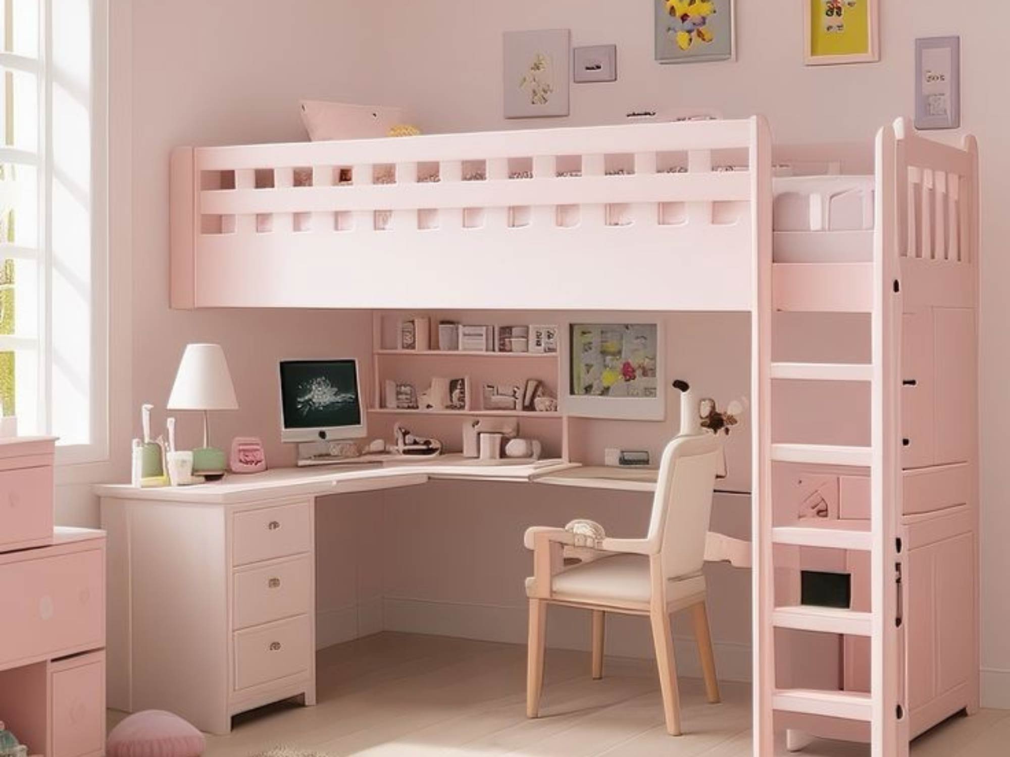 Thiết kế phòng ngủ cho bé gái 11 tuổi