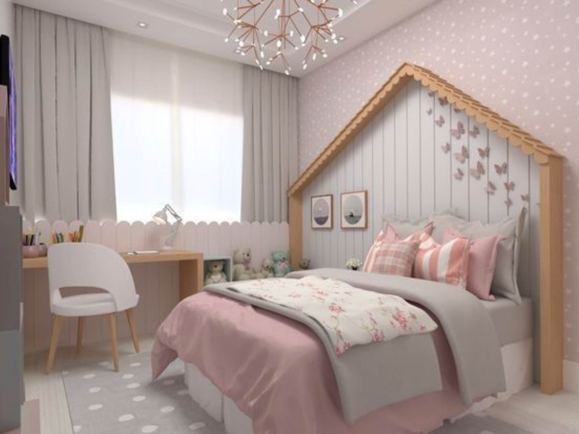 Thiết kế phòng ngủ cho bé gái 12 tuổi