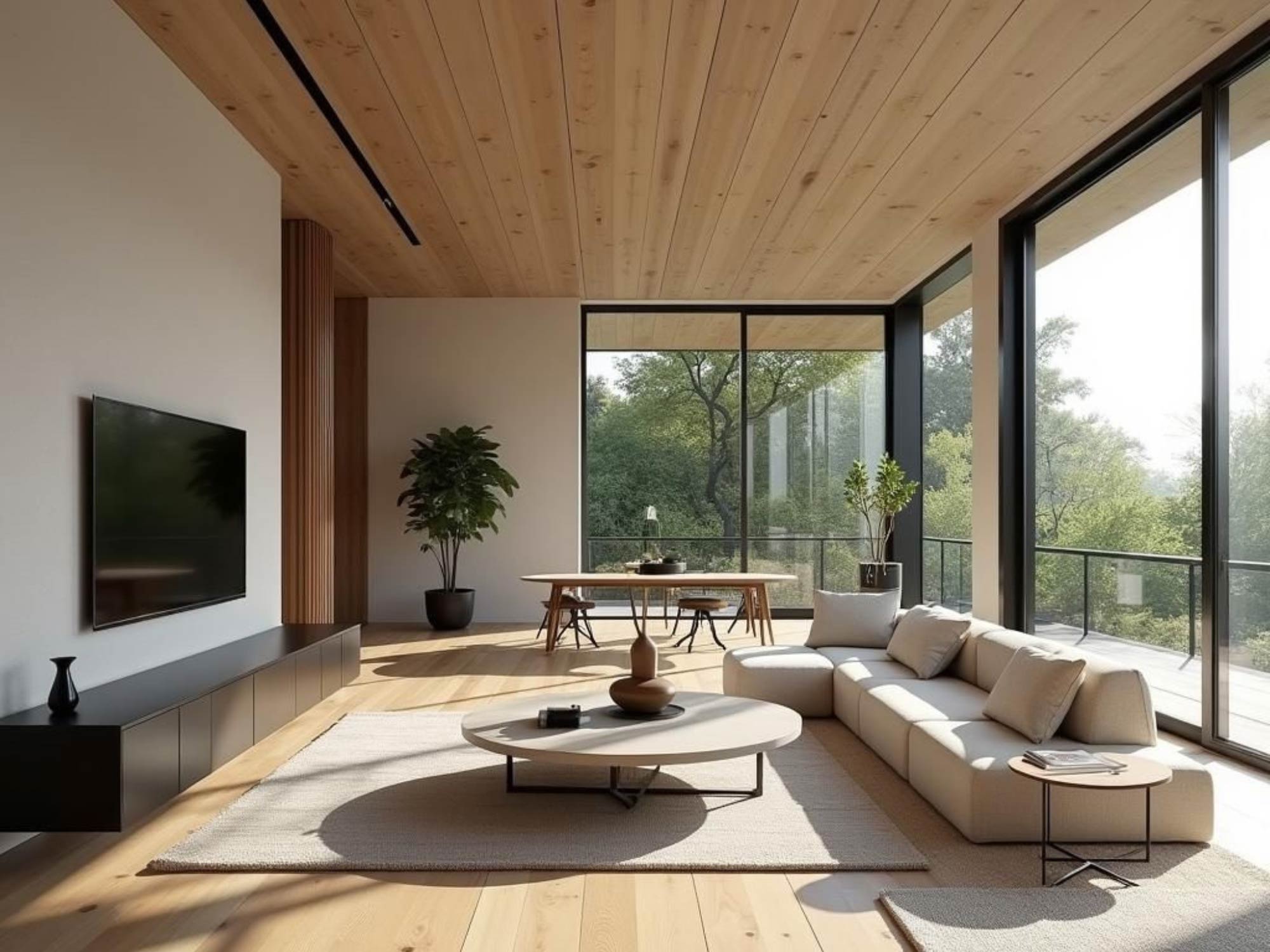 Thiết kế nội thất phòng khách 20m²