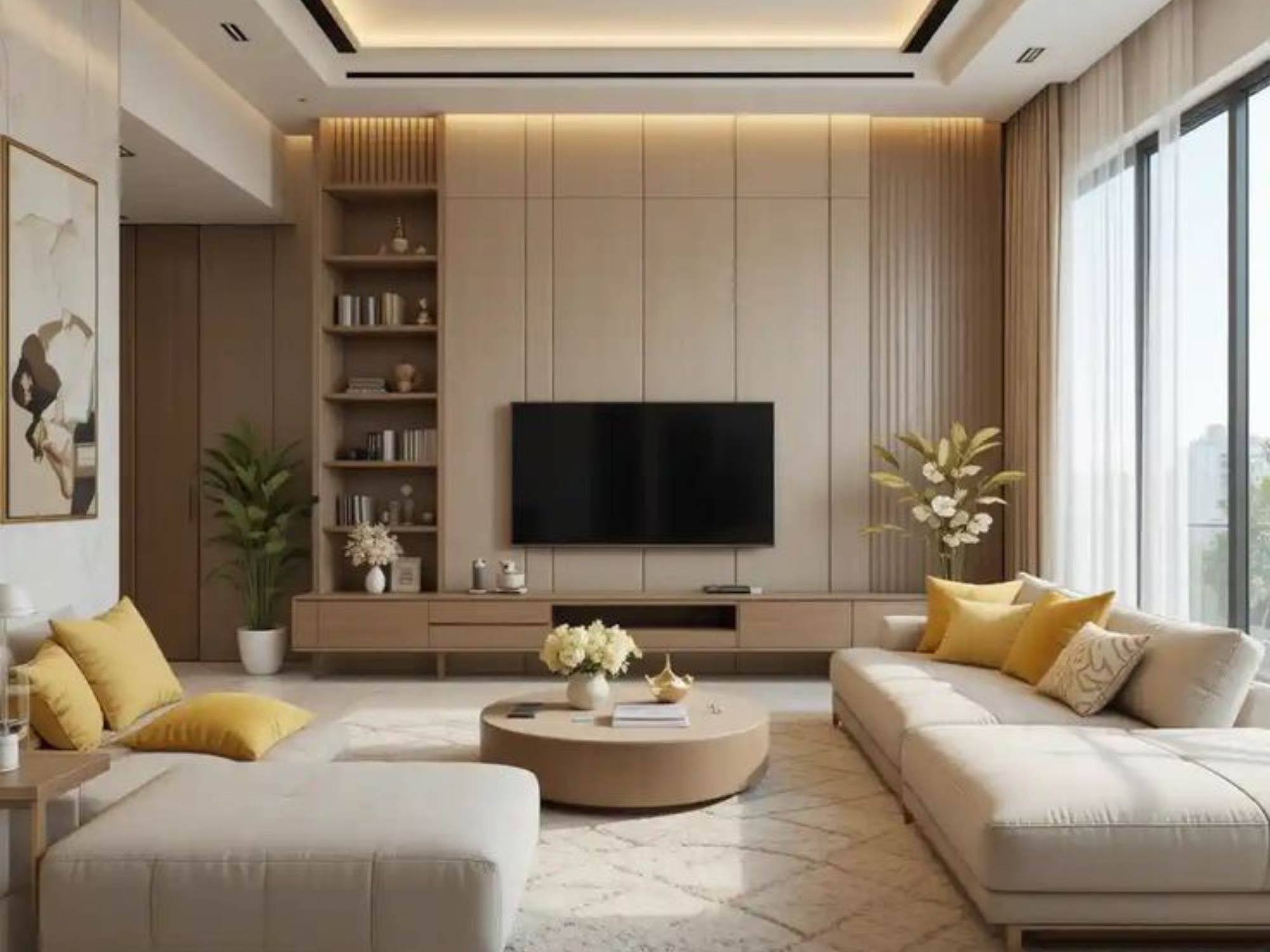 Thiết kế nội thất phòng khách 20m2