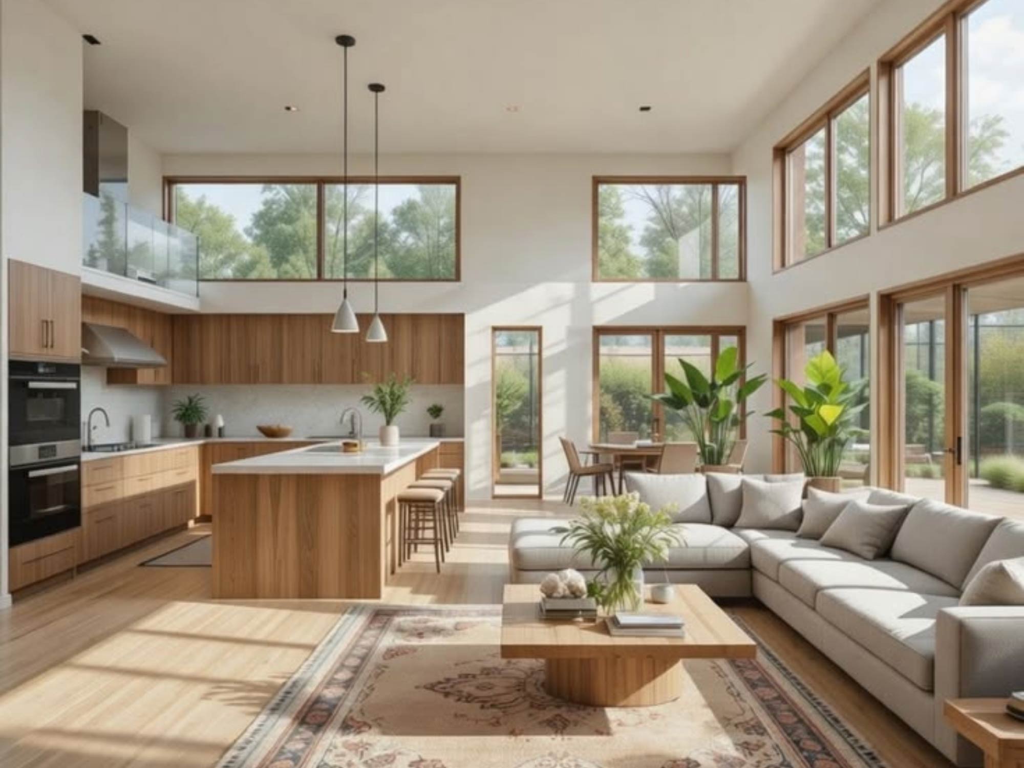 Thiết kế nội thất phòng khách 20m²