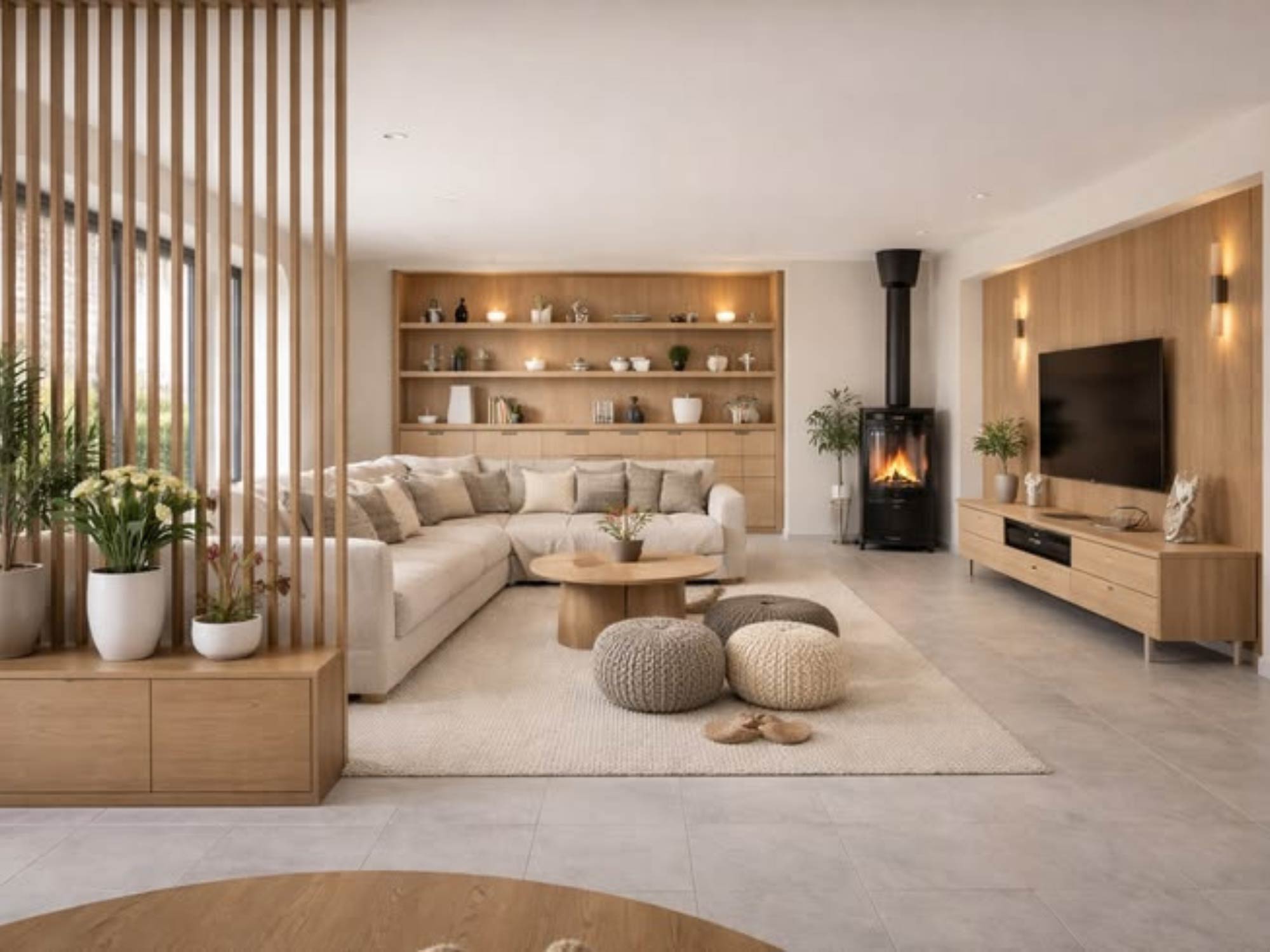 Thiết kế nội thất phòng khách 20m²