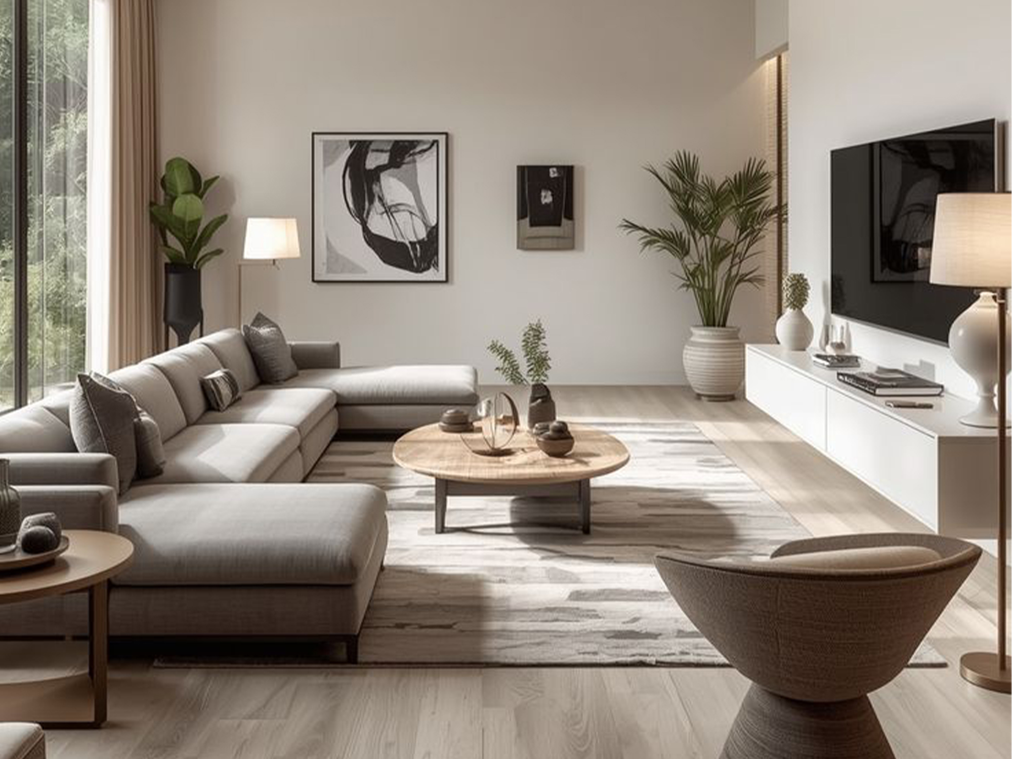 Thiết kế nội thất phòng khách 35m2