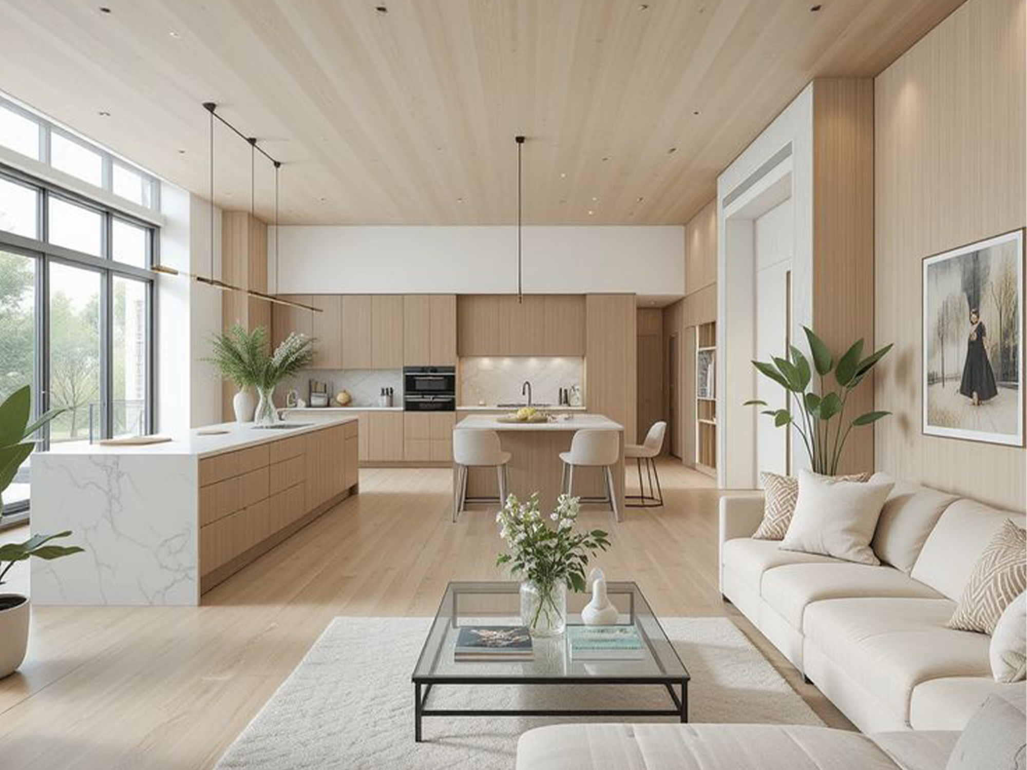 Thiết kế nội thất phòng khách 35m2