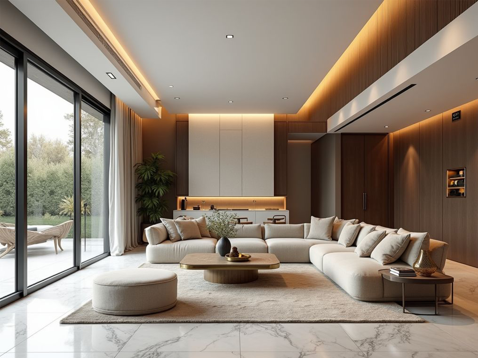 Thiết kế nội thất phòng khách 35m2