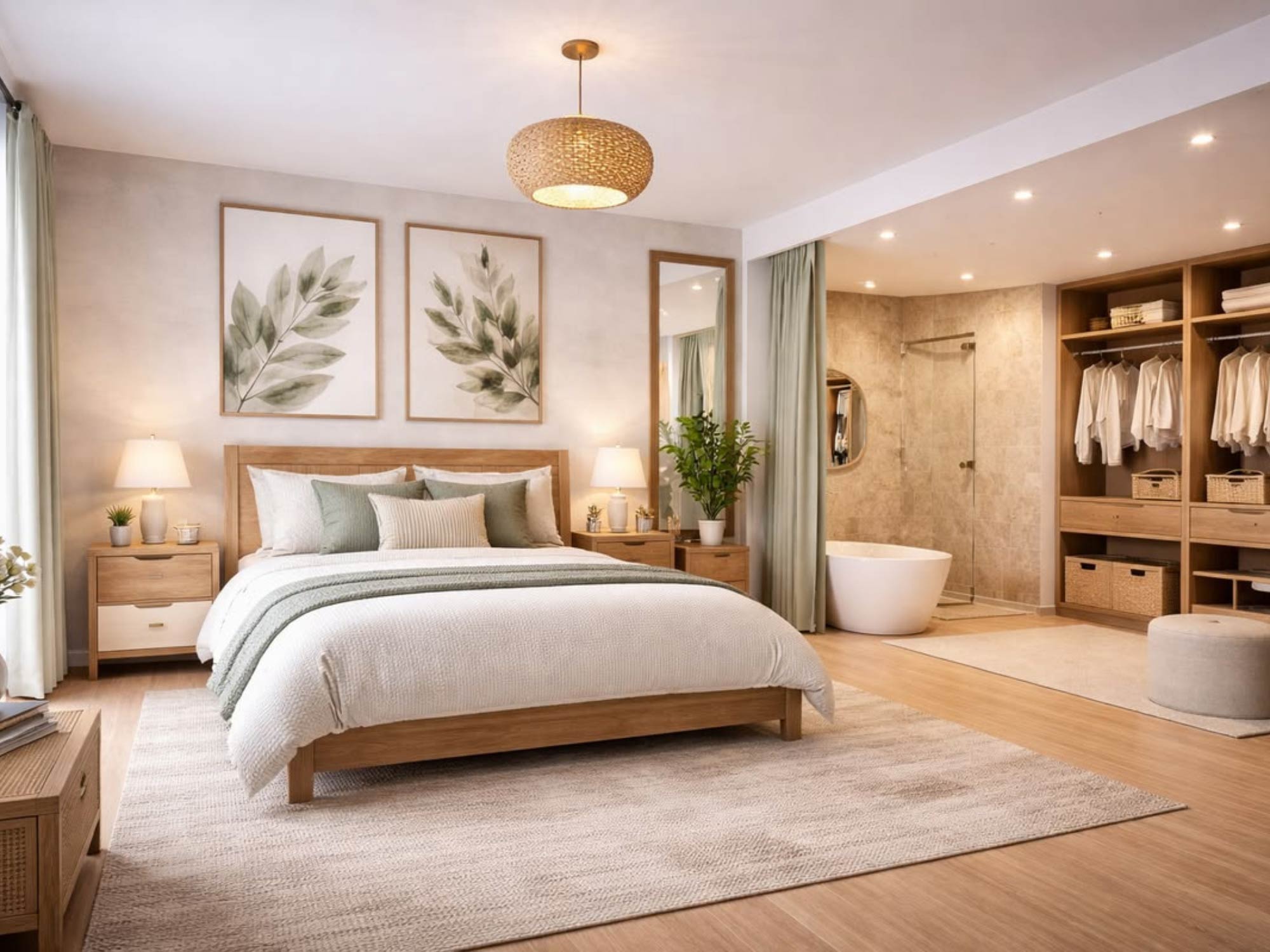 Thiết kế nội thất phòng ngủ 12m2