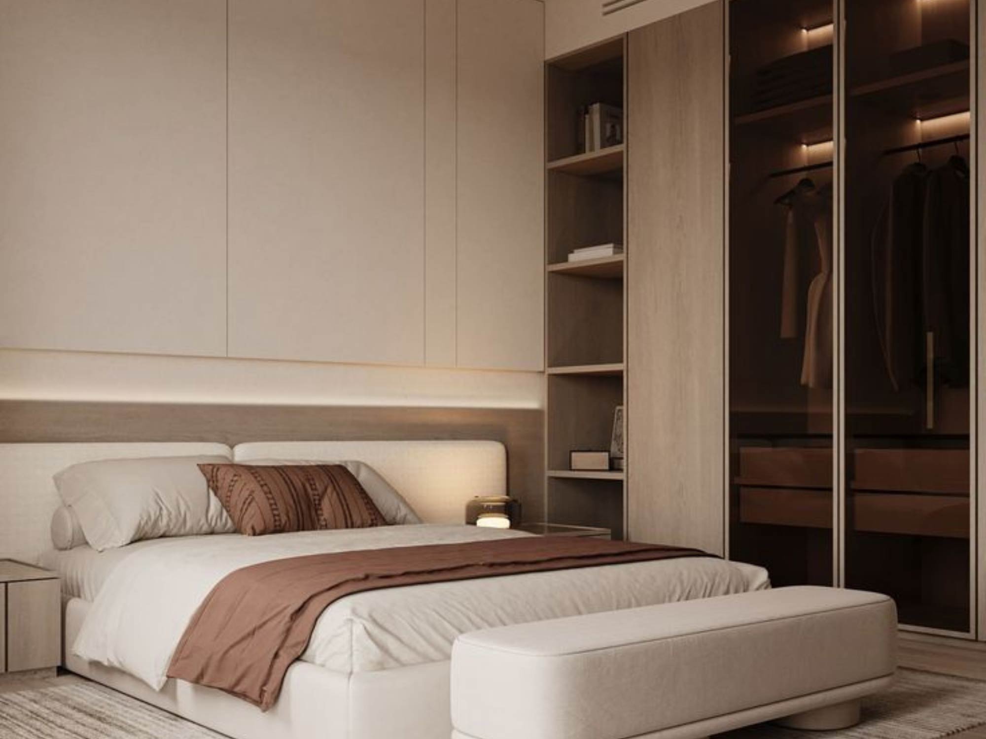 Thiết kế nội thất phòng ngủ 13m2
