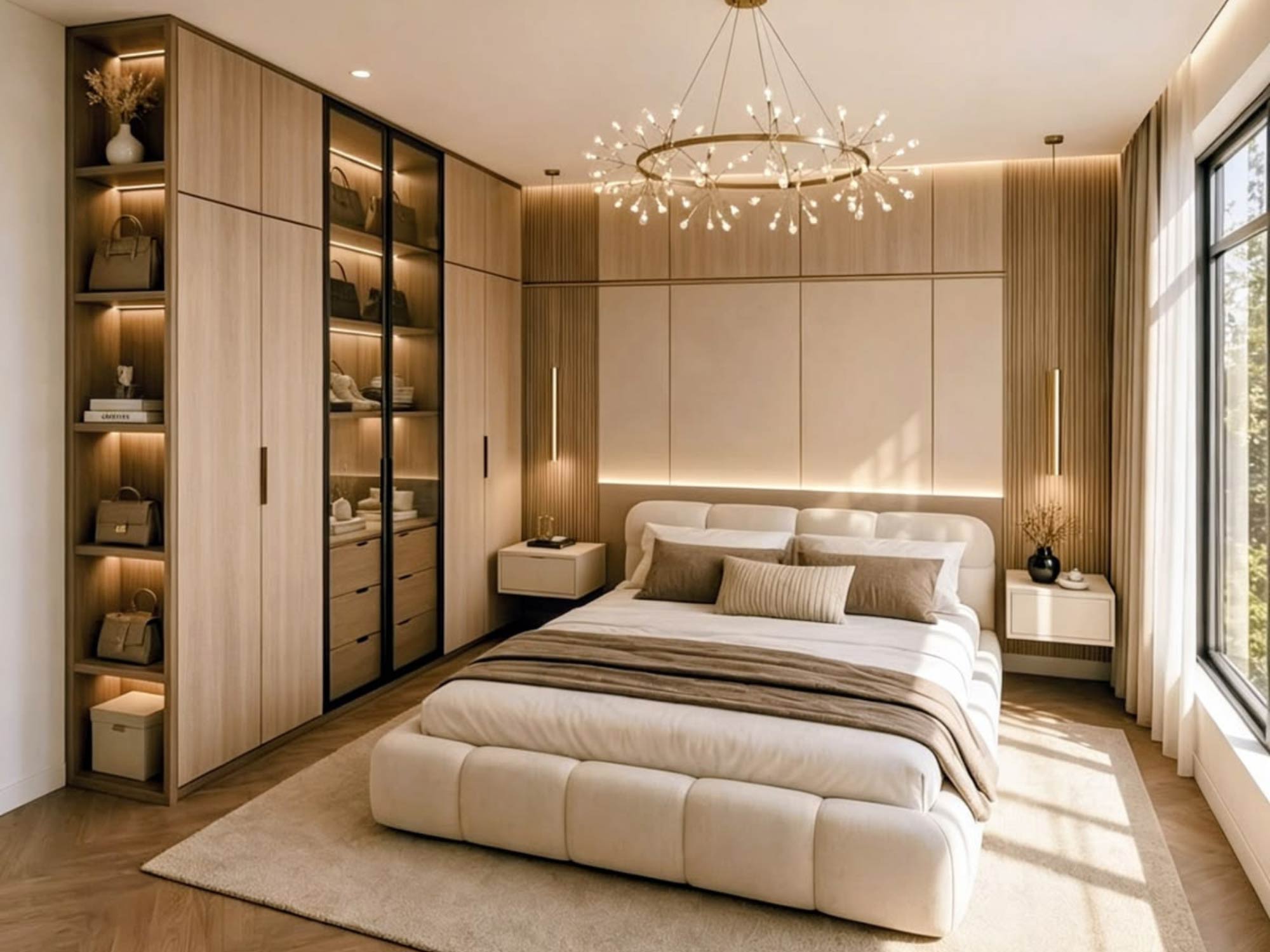 Thiết kế nội thất phòng ngủ 13m2