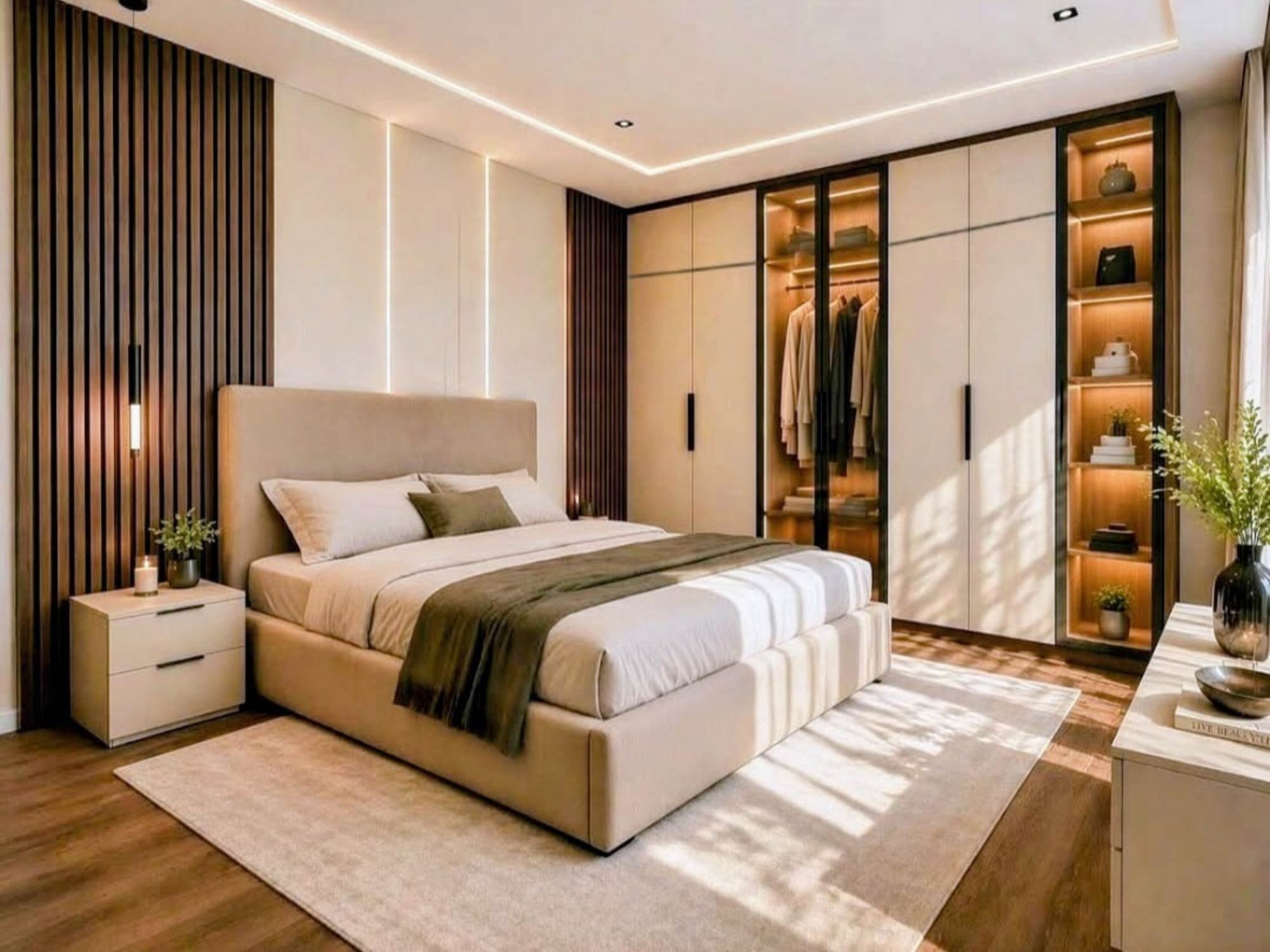 Thiết kế nội thất phòng ngủ 13m2