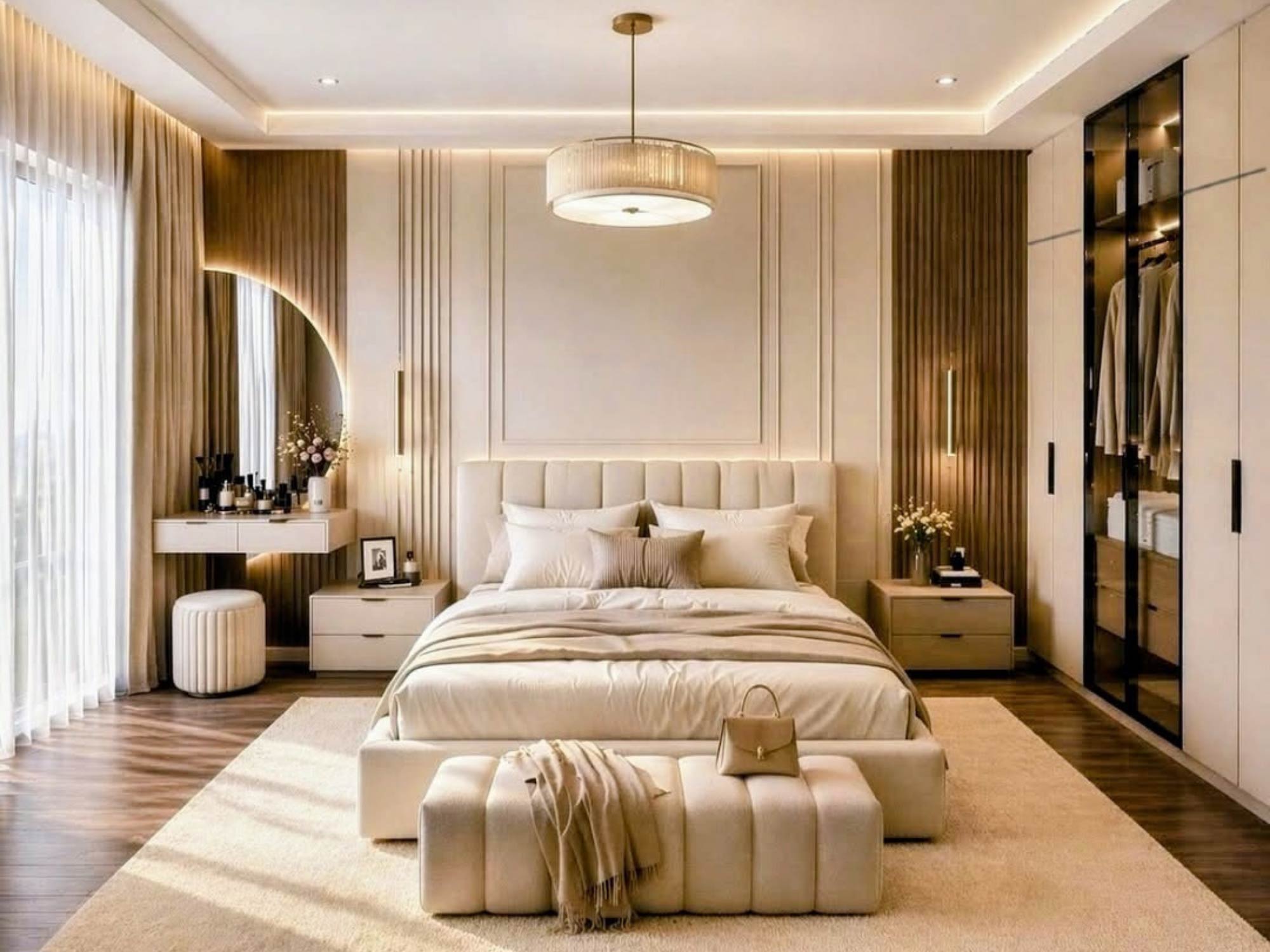 Thiết kế nội thất phòng ngủ 13m2