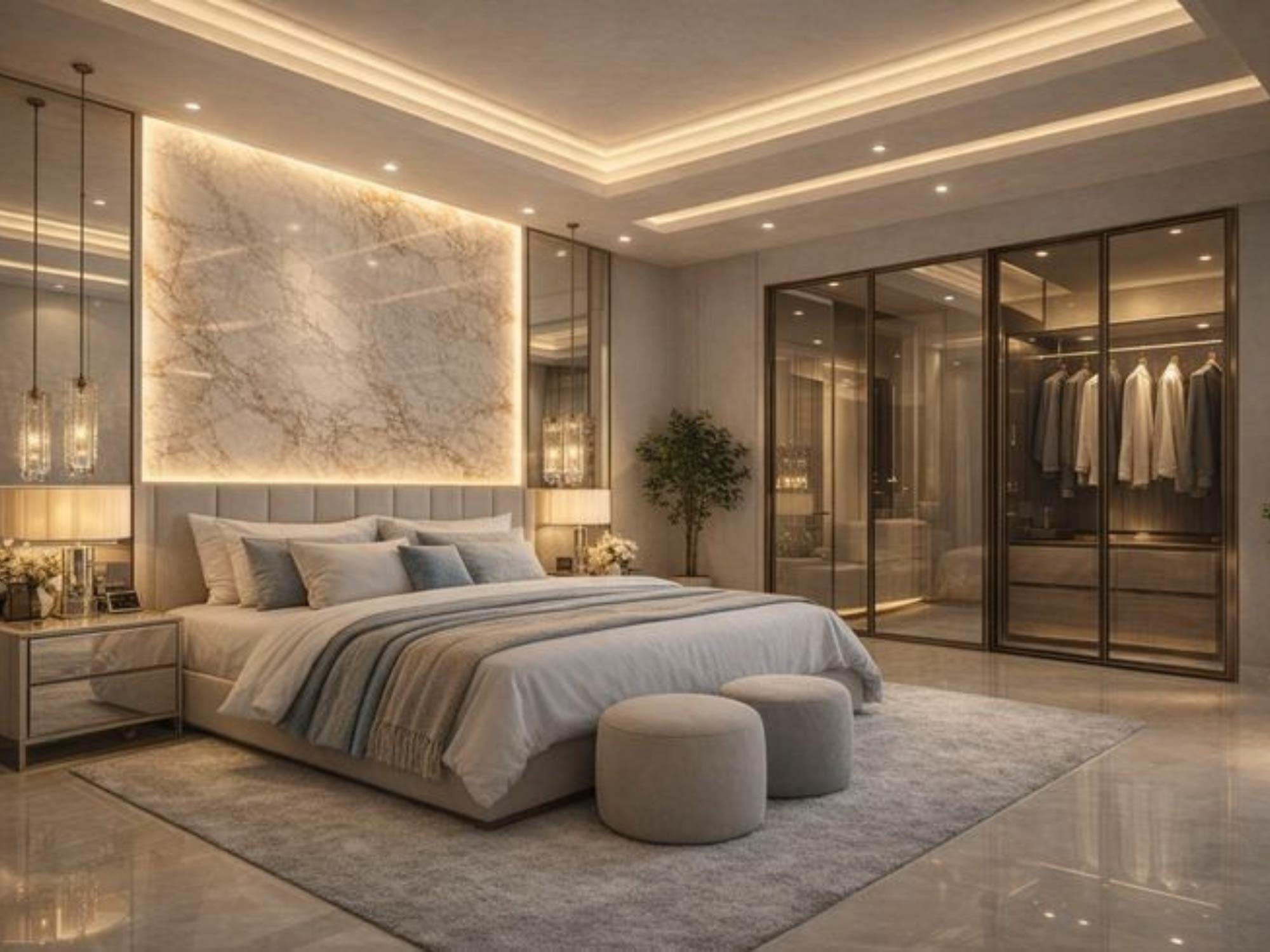 Thiết kế nội thất phòng ngủ 13m2