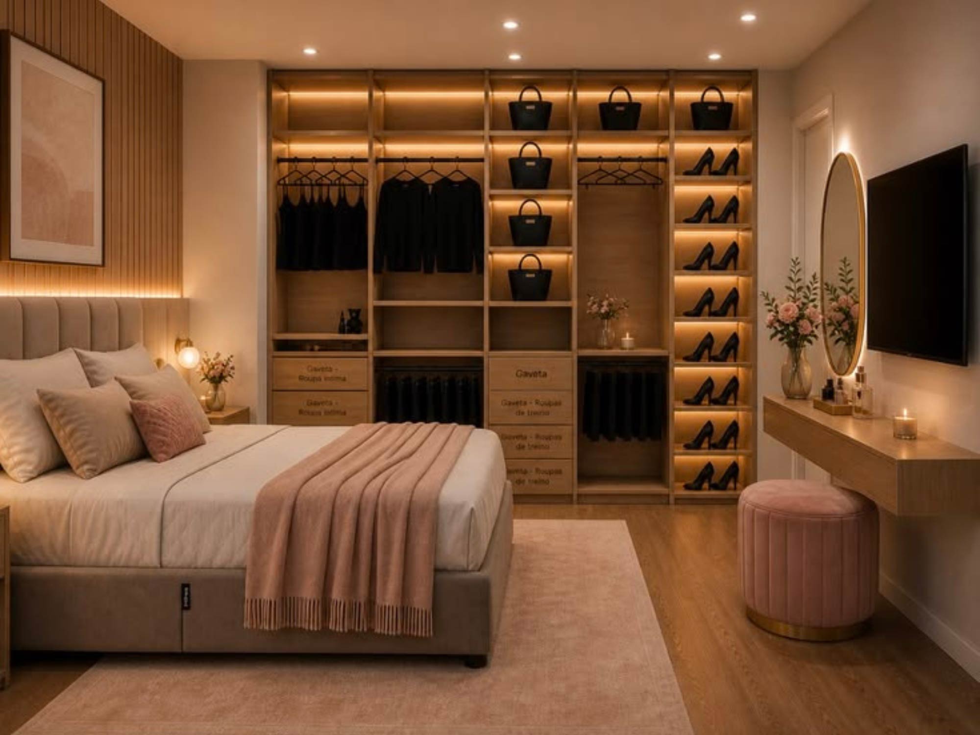 Thiết kế nội thất phòng ngủ 13m2