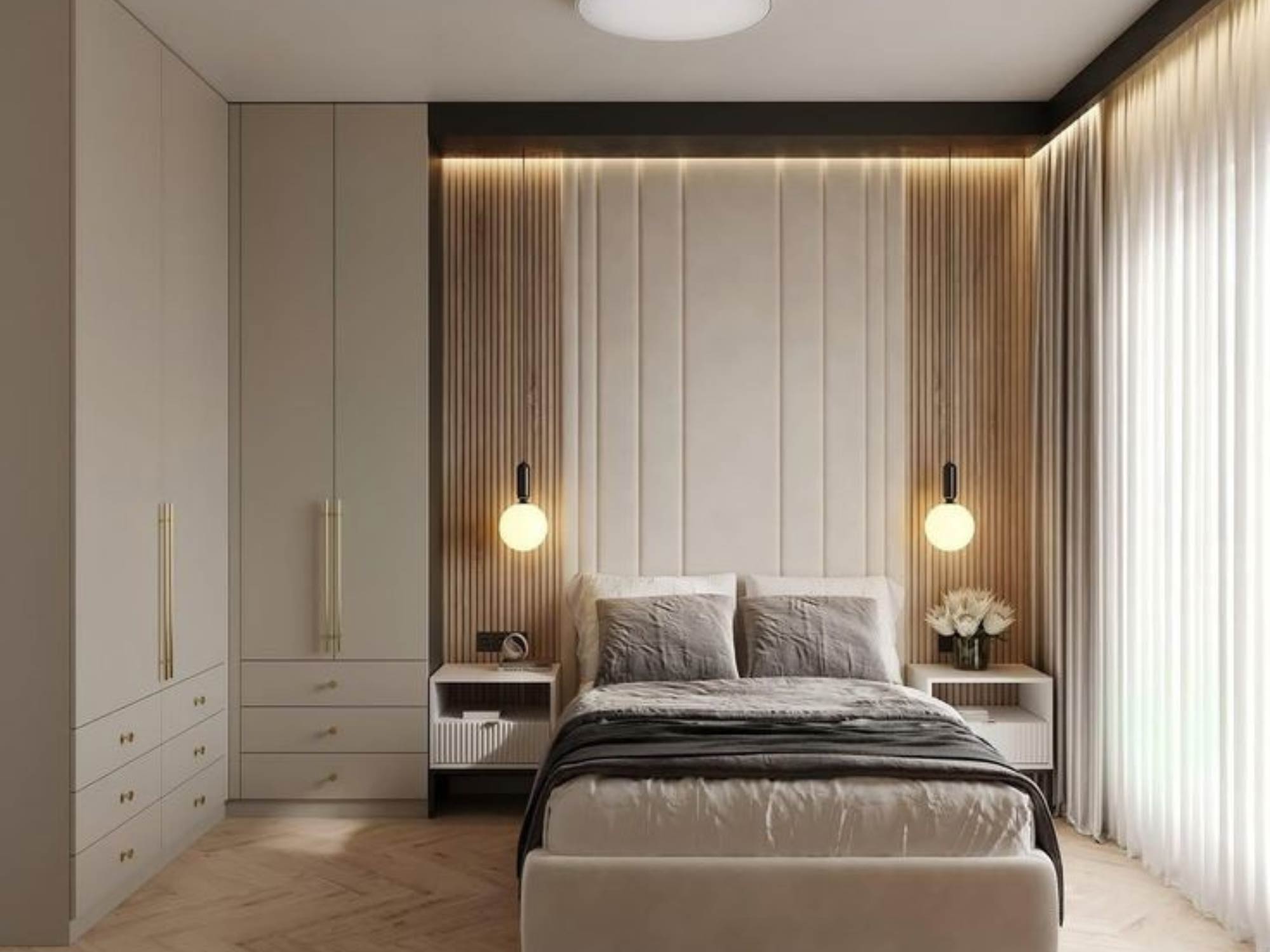 Thiết kế nội thất phòng ngủ 13m2