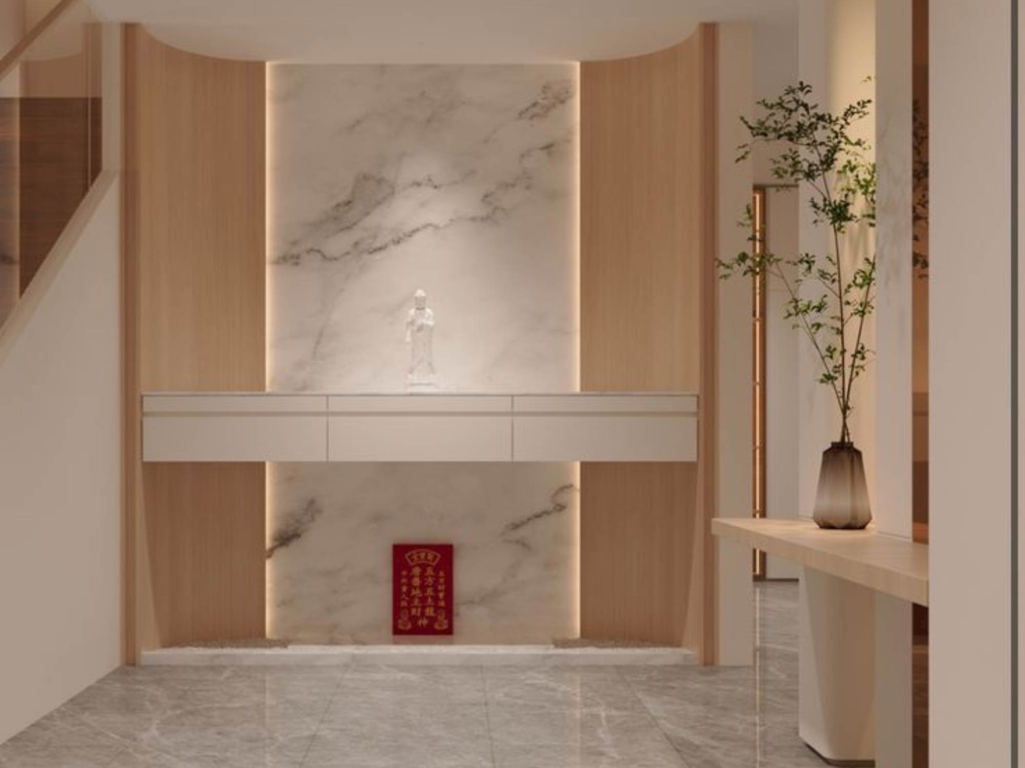 Thiết kế nội thất phòng thờ