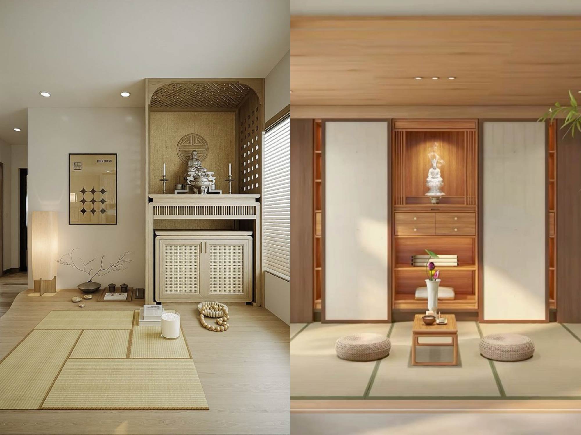 Thiết kế nội thất phòng thờ