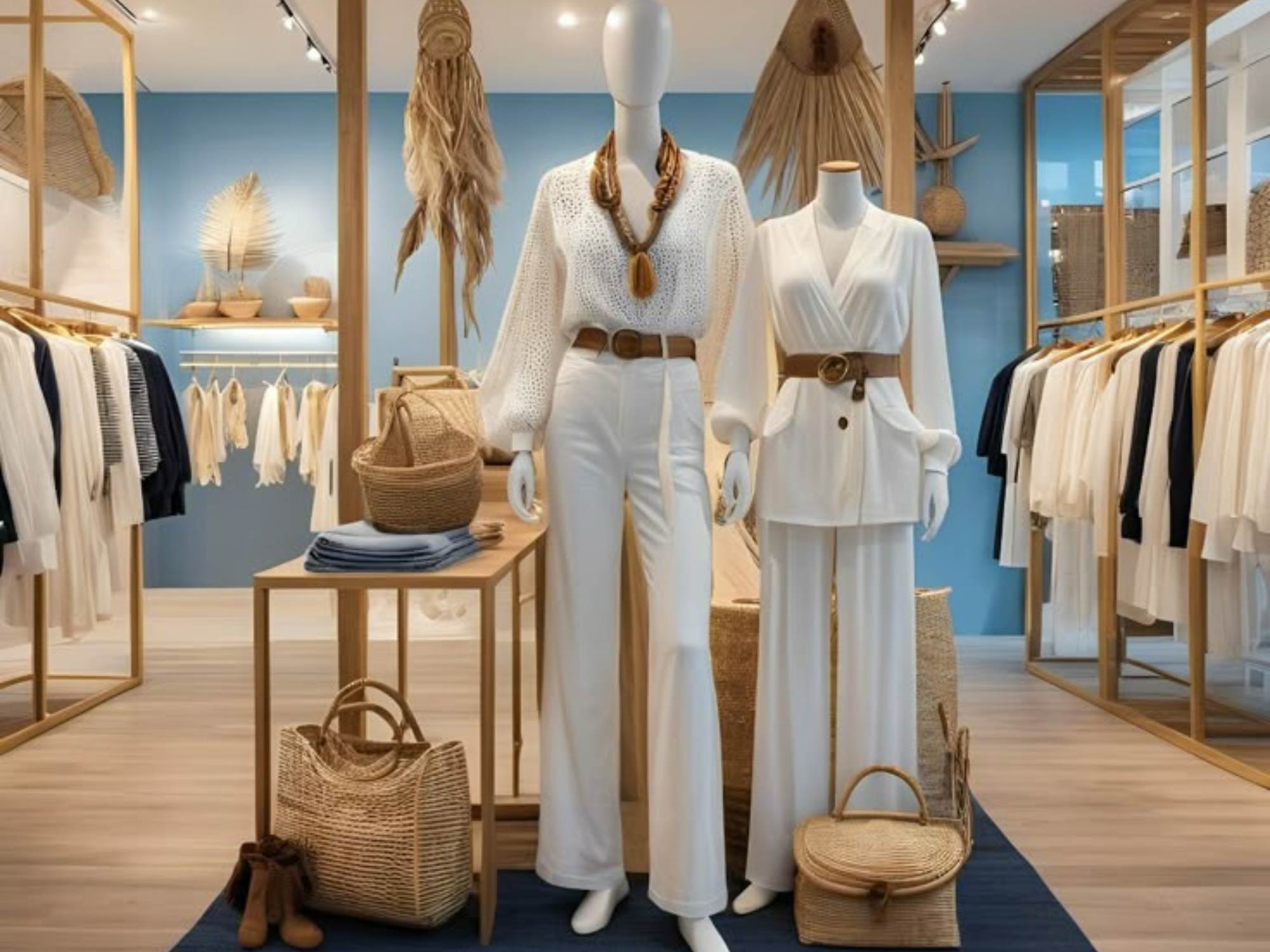 Thiết kế nội thất shop quần áo nữ nhỏ 