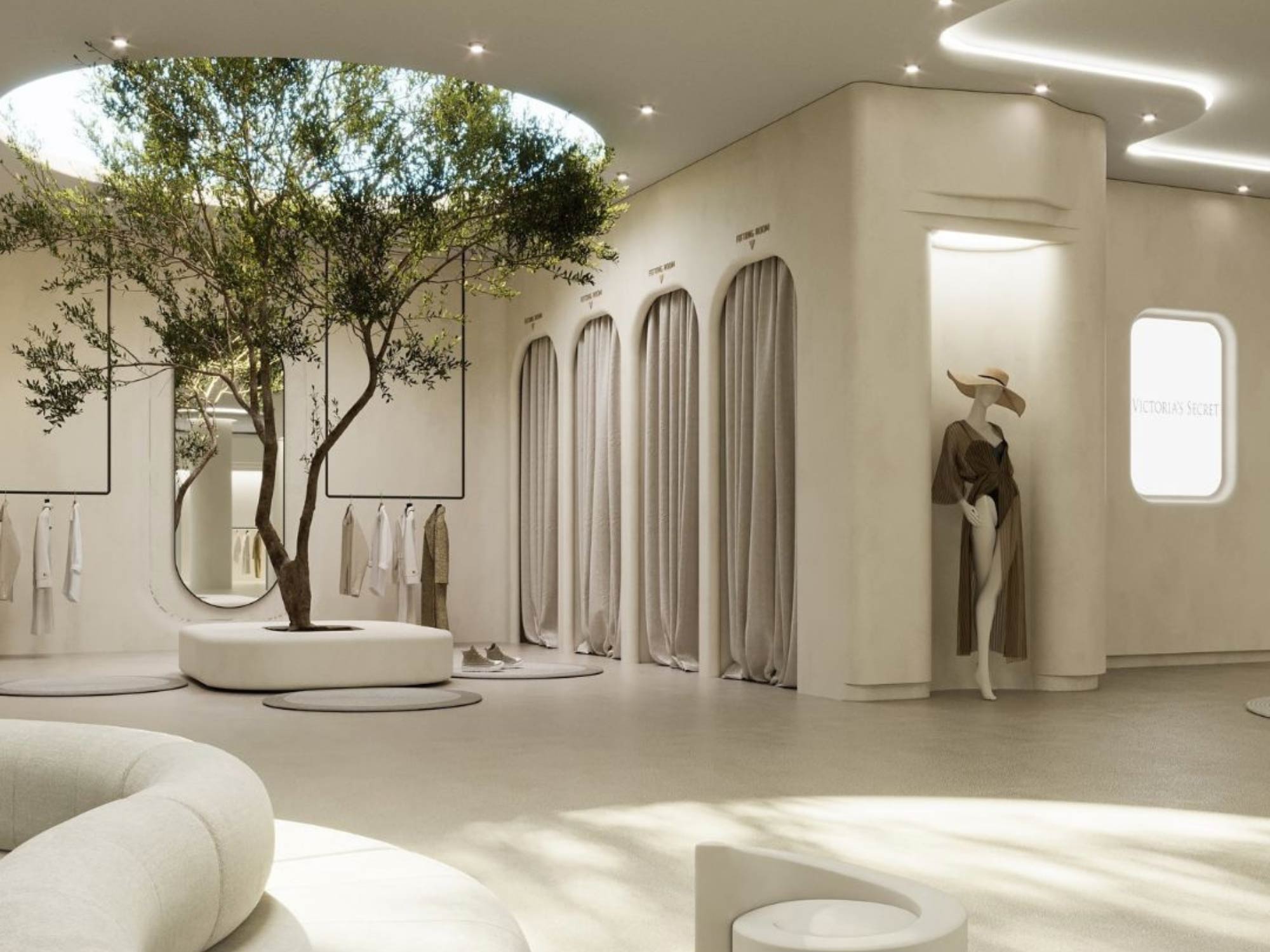 Thiết kế nội thất shop quần áo nữ nhỏ 