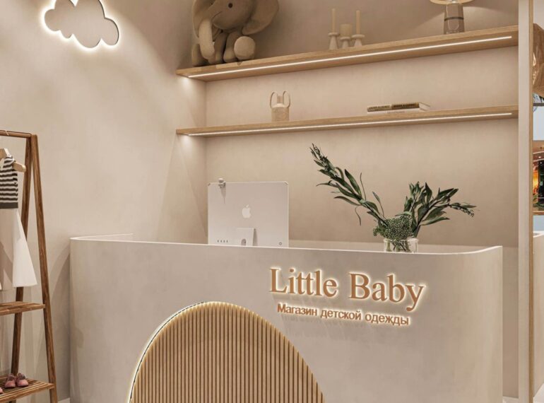 Thiết kế nội thất shop quần áo nữ nhỏ