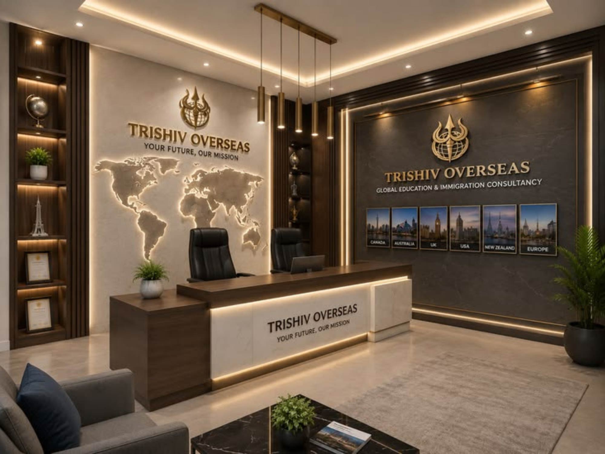 Thiết kế nội thất văn phòng tư vấn du học